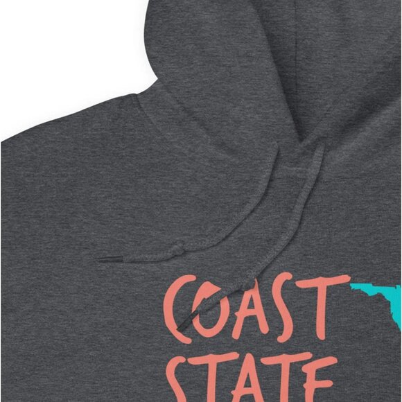 Coastal State of Mind Florida Beach & Bonfire Unisex Hoodie Size Medium New out - Picture 3 of 3